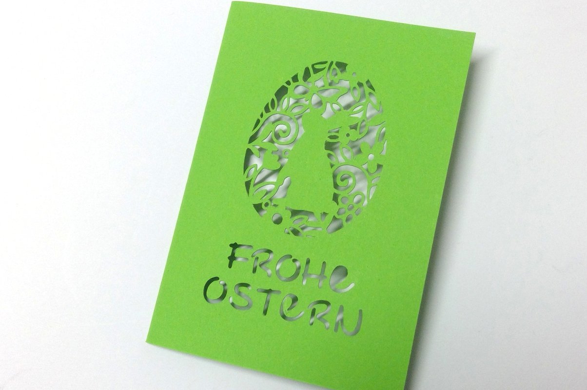 Karte Osterhase Plotterdatei SVG DXF FCM - Bild 4