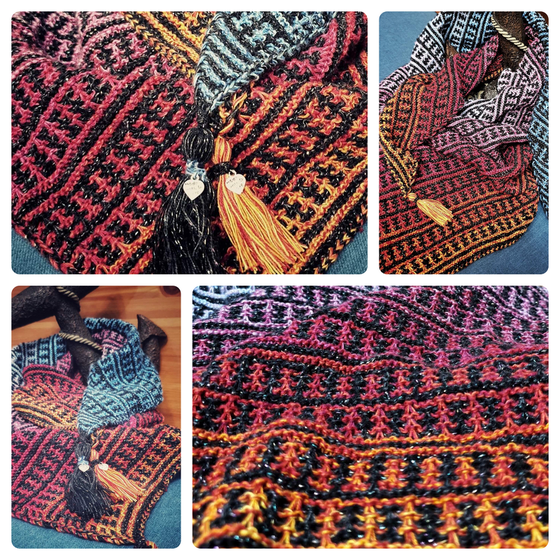 Strickanleitung Tuch Skyline Big City Night