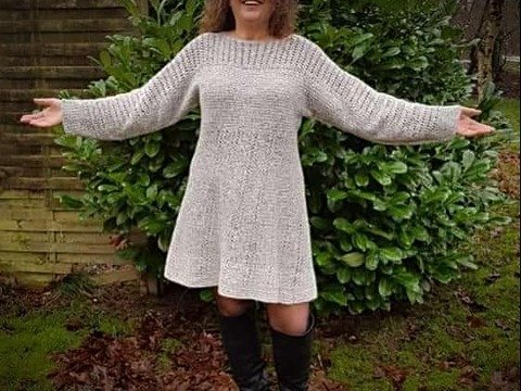 Häkelanleitung Kleid Jeany (Ohne Maschenprobe / Für jede Größe)