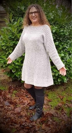 Häkelanleitung Kleid Jeany (Ohne Maschenprobe / Für jede Größe)