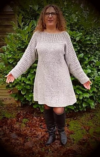 Häkelanleitung Kleid Jeany (Ohne Maschenprobe / Für jede Größe)