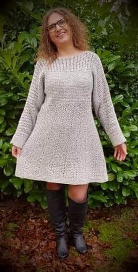 Häkelanleitung Kleid Jeany (Ohne Maschenprobe / Für jede Größe)