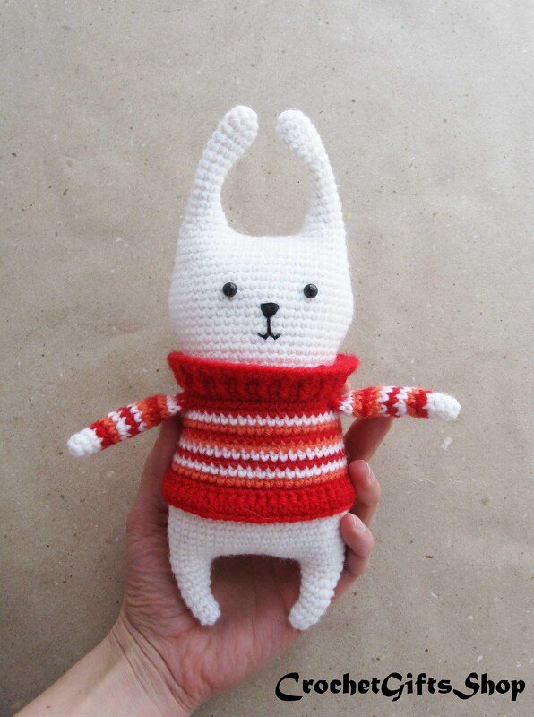 Amigurumi Bunny in Sweater - Image 4