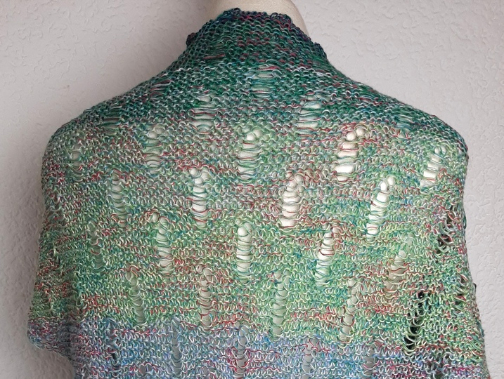 Dreieckstuch stricken in beliebiger Größe, tolles Muster!