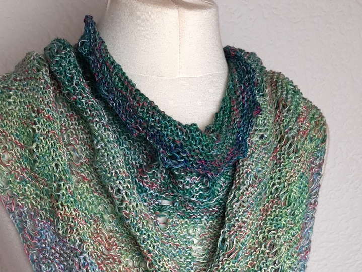 Dreieckstuch stricken in beliebiger Größe, tolles Muster!