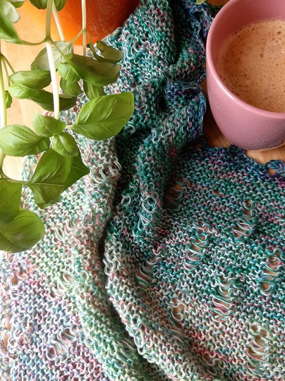 Dreieckstuch stricken in beliebiger Größe, tolles Muster!