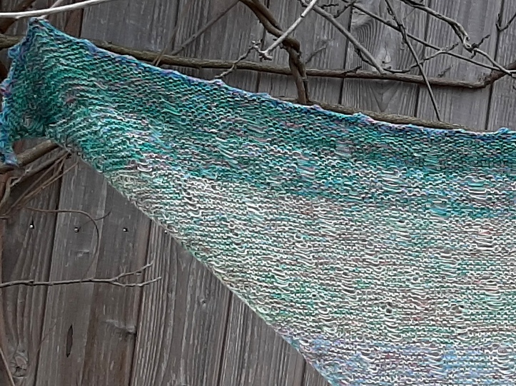 Dreieckstuch stricken in beliebiger Größe, tolles Muster!