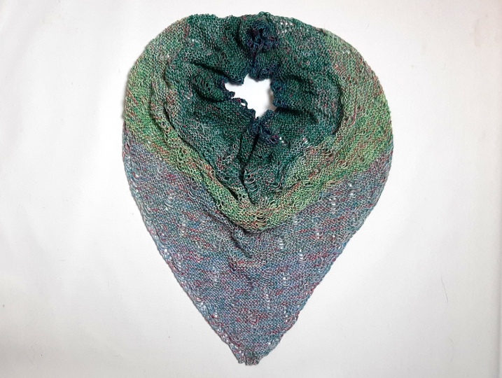 Dreieckstuch stricken in beliebiger Größe, tolles Muster!