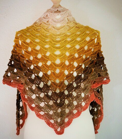 Dreieckstuch „Nancy“ – leichtes Schultertuch häkeln