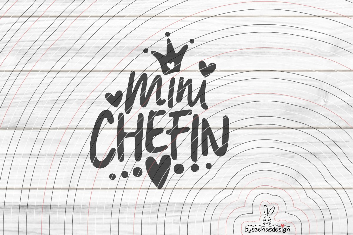 Mini Chefin Plotterdatei SVG DXF - Bild 2