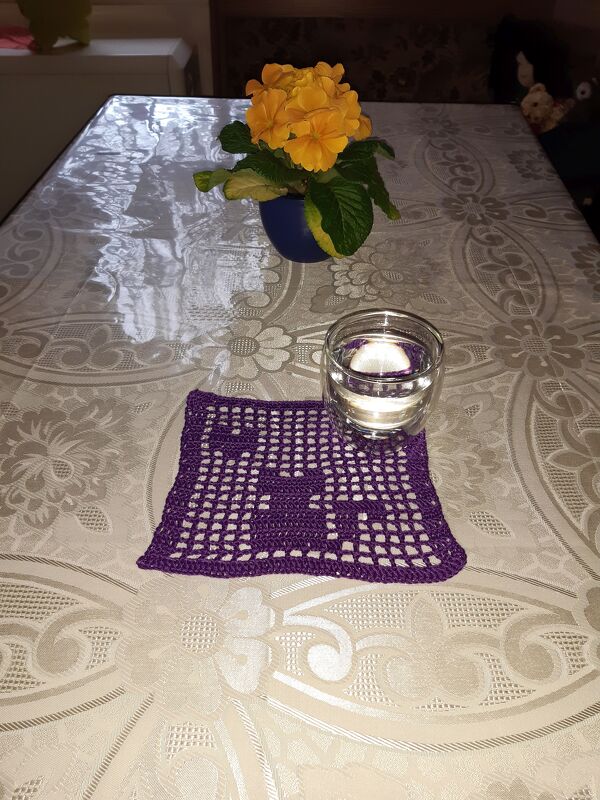 Untersetzer Katze häkeln - Bild 2