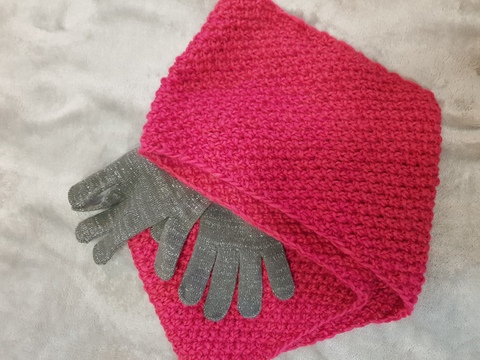 Strickanleitung für einen Loop im Perlmuster