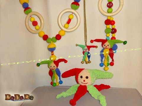 Kinderwagenkette Kasper, Häkelanleitung von DaDaDe