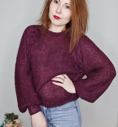 Strickanleitung Pullover Angoria XS S M Und L