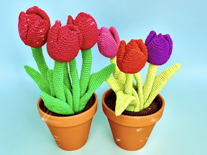 Crochet Pattern - Enchanting Tulips