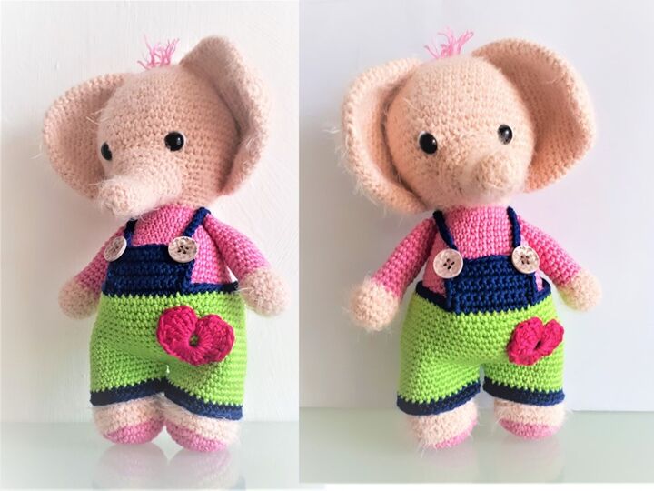 Handgefertigter Elefant "Rüsselchen" - Perfekt für Häkelliebhaber