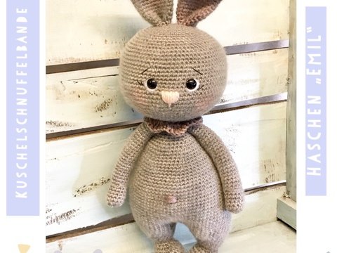 Kuschelschnuffelbande Kleiner Hase Emil, Amigurumi, PDF