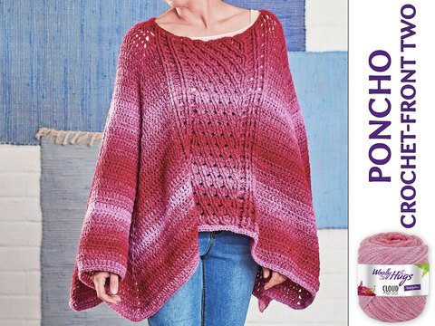 PONCHO CROCHET-FRONT TWO