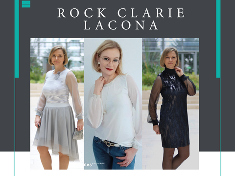 Kleid/Shirt LACONA + Rock CLARIE XS-XXXL