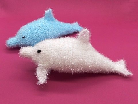 Badeschwamm Spülschwamm Delfin einfach und schnell