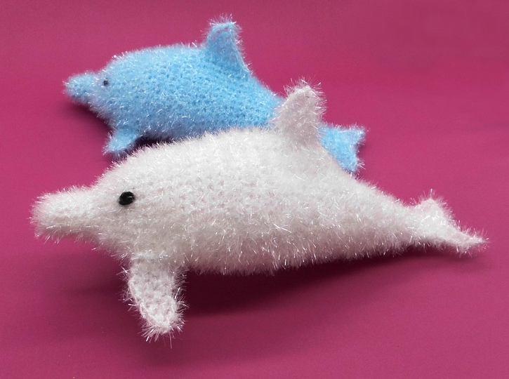 Badeschwamm Spülschwamm Delfin einfach und schnell