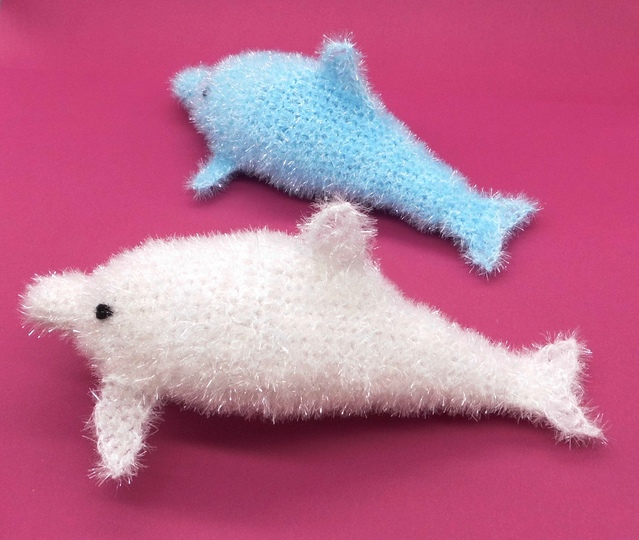 Badeschwamm Spülschwamm Delfin einfach und schnell