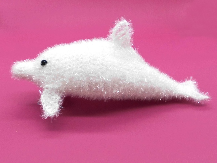 Badeschwamm Spülschwamm Delfin einfach und schnell