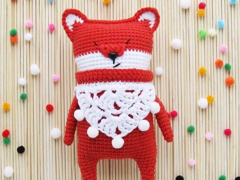 Amigurumi Fox in poncho