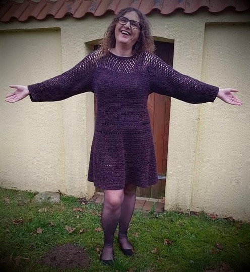 Häkelanleitung Kleid Vernetzte Liebe ( Ohne Maschenprobe / Für jede Größe )