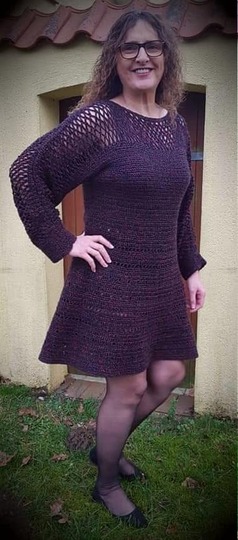 Häkelanleitung Kleid Vernetzte Liebe ( Ohne Maschenprobe / Für jede Größe )
