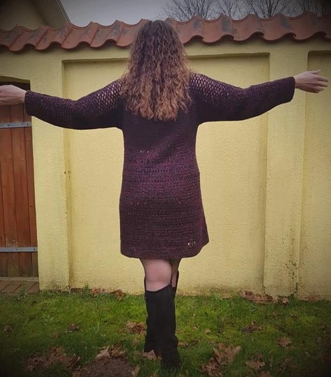 Häkelanleitung Kleid Vernetzte Liebe ( Ohne Maschenprobe / Für jede Größe )