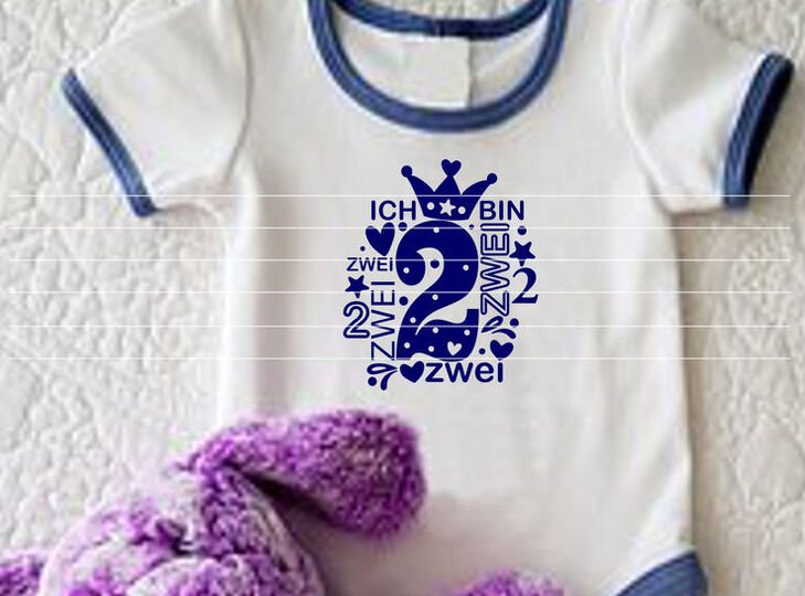 Zahl 2 Plotterdatei SVG DXF