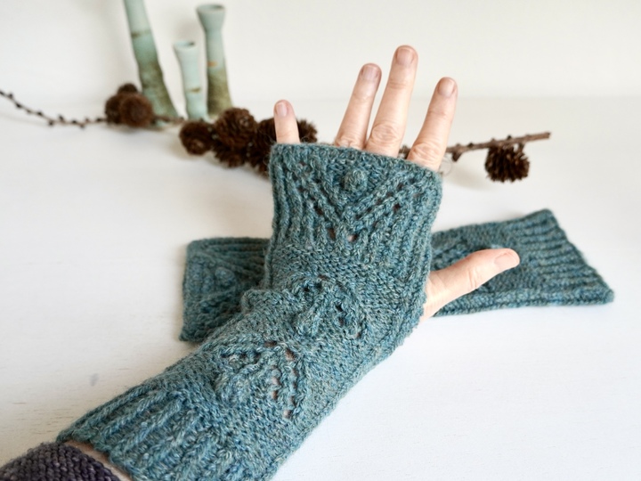 Armstulpen + Handstulpen "Winter's Dreams", Strickanleitung Größe S - L