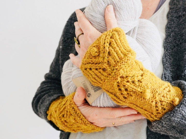 Armstulpen + Handstulpen "Winter's Dreams", Strickanleitung Größe S - L