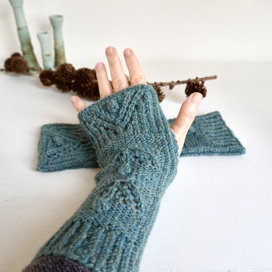 Armstulpen + Handstulpen "Winter's Dreams", Strickanleitung Größe S - L