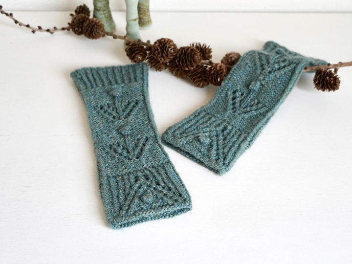 Armstulpen + Handstulpen "Winter's Dreams", Strickanleitung Größe S - L