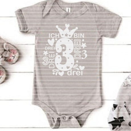 Zahl 3 Plotterdatei SVG DXF - Bild 7