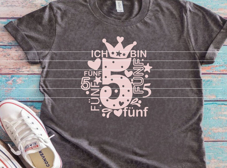 Zahl 5 Plotterdatei SVG DXF