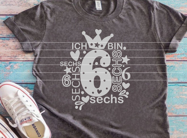 Zahl 6 Plotterdatei SVG DXF