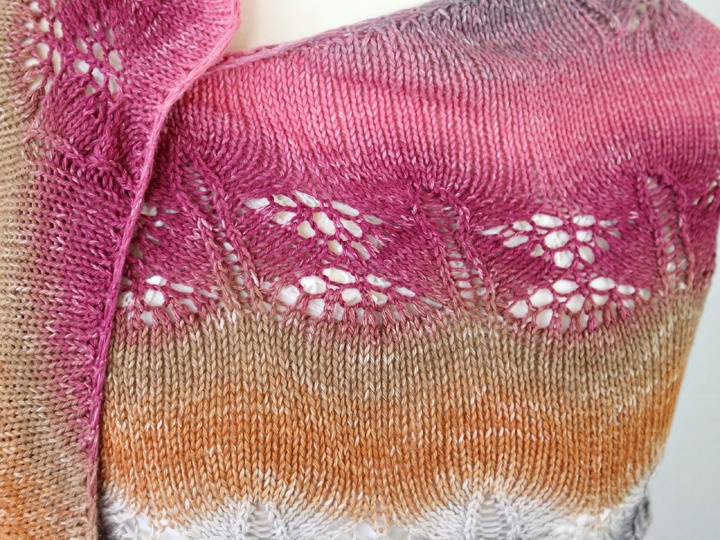 Crescent-Shaped Lace Shawl Knitting Pattern PDF – Daybreak