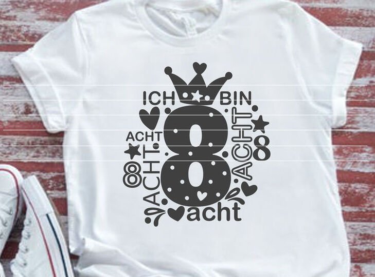 Zahl 8 Plotterdatei SVG DXF