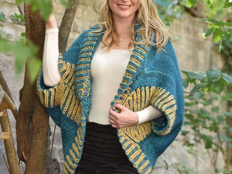 Strickanleitung - Jacke Flowerpower