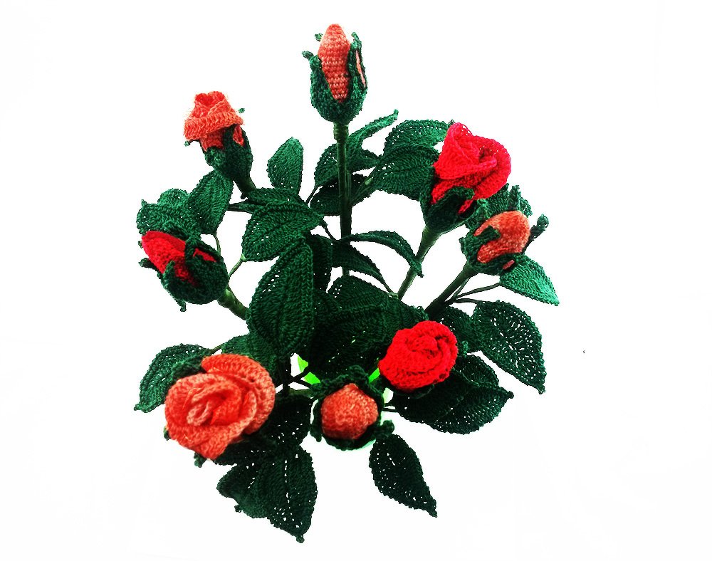 Häkelanleitung- Rosenstrauß - Bild 3