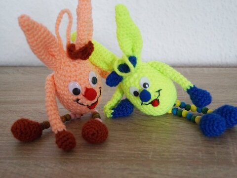 Anleitung Ostern Hasenbande Aufhänger für den Osterstrauß