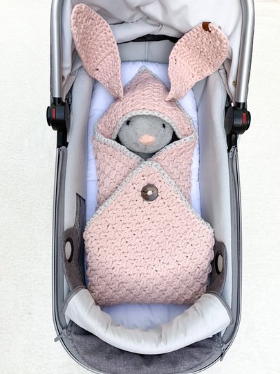 Baby Schlafsack Wickelsack LOU LOU 4in1 H&auml;kelanleitung