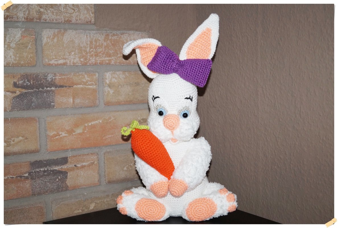 Häkelanleitung Hase Funny  XL 40 cm....Ostern