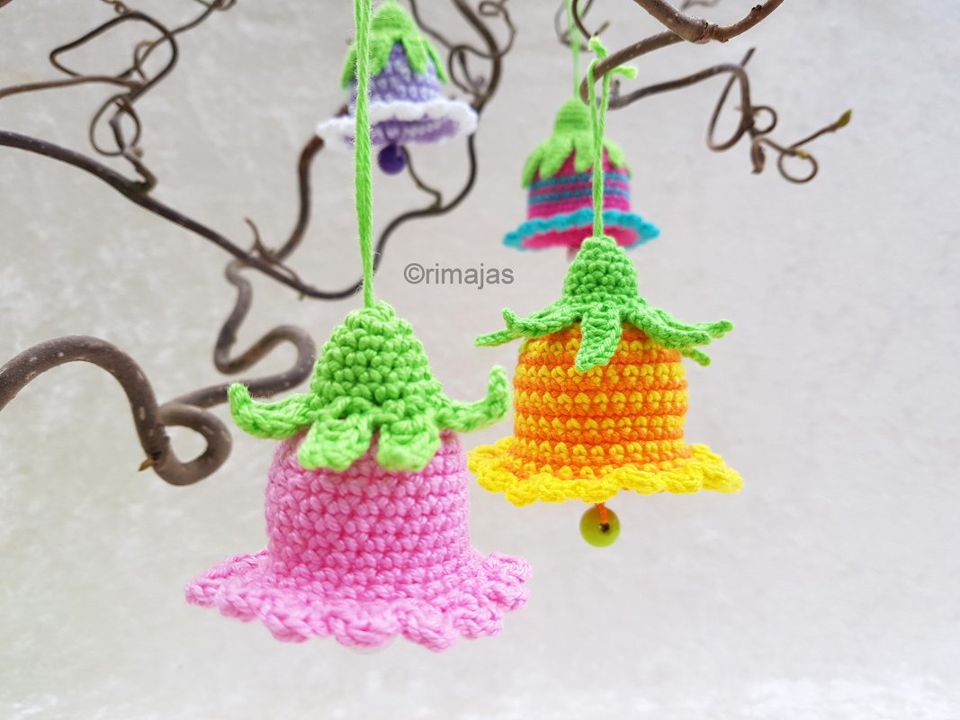 Häkelanleitung - Strauchblüten - zwei Größen