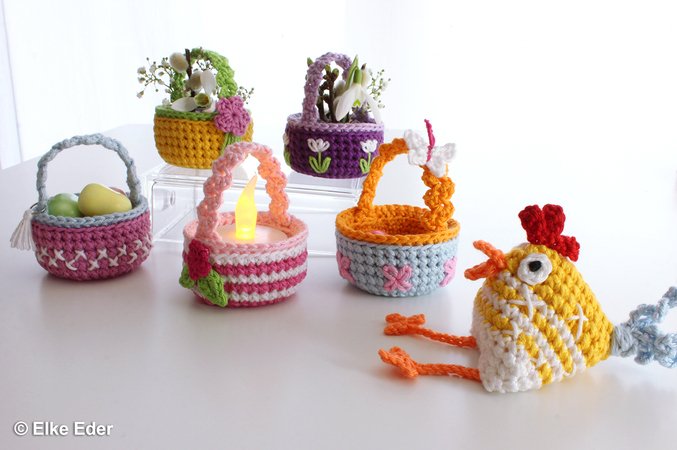 Cute Little Baskets - for tealight, Easter eggs and other little things