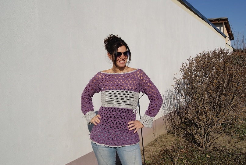 Tunika HAPPY (Gr. S/M, L/XL - leicht an alle Größen anzupassen)