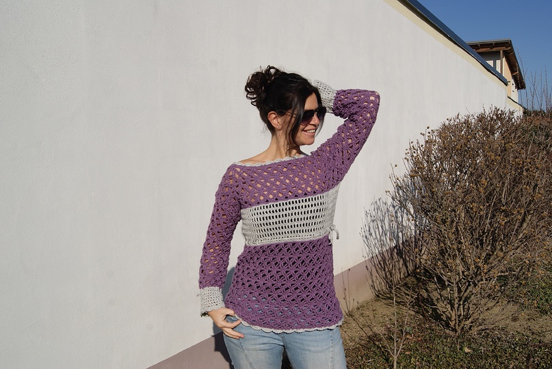 Tunika HAPPY (Gr. S/M, L/XL - leicht an alle Größen anzupassen)